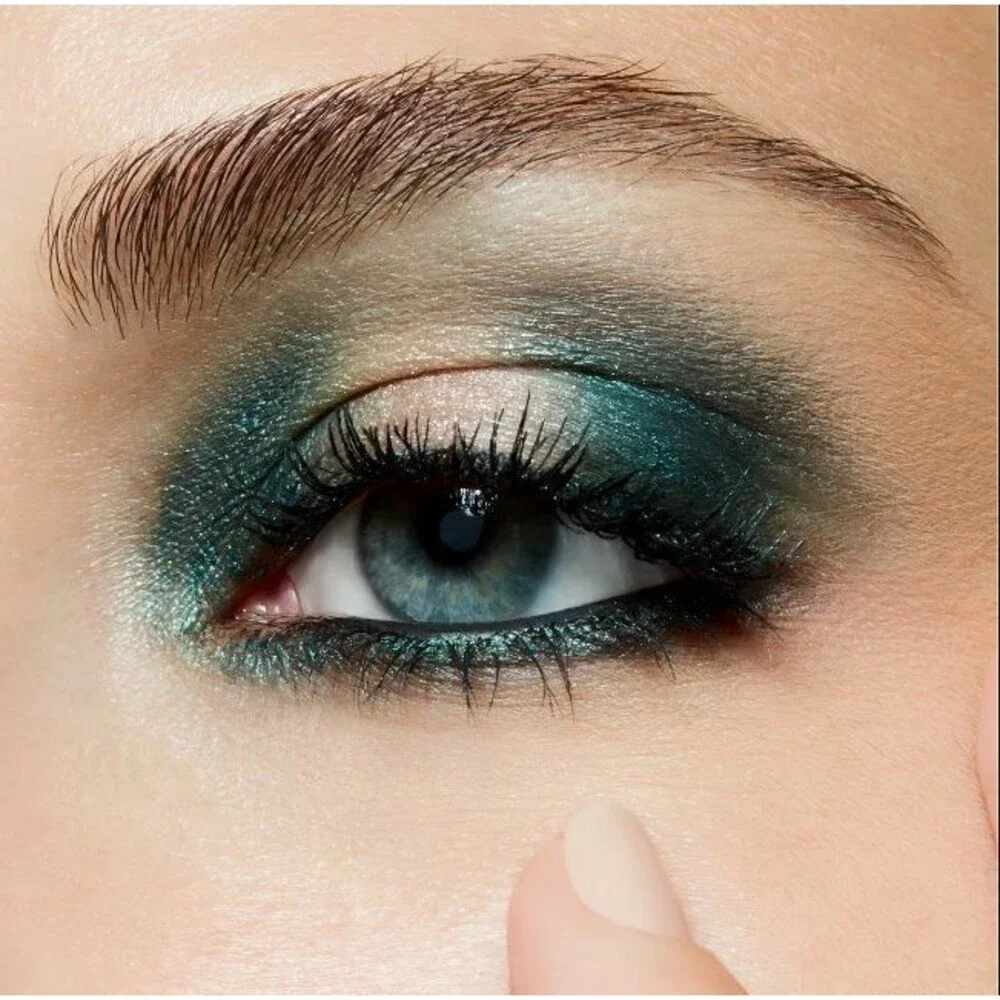 MAC THAT'S SHOWBIZ BABY Eye Shadow ~ Green Black Frost ~ Pro Palette Pan Refill